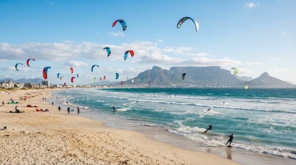 Où trouver les meilleures plages pour faire du cerf-volant en Afrique du Sud?